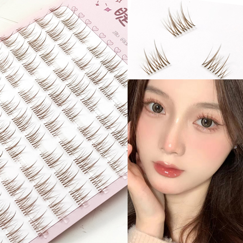 Eyelash Extension Douyin - Cils de tournesol marron Manga faux