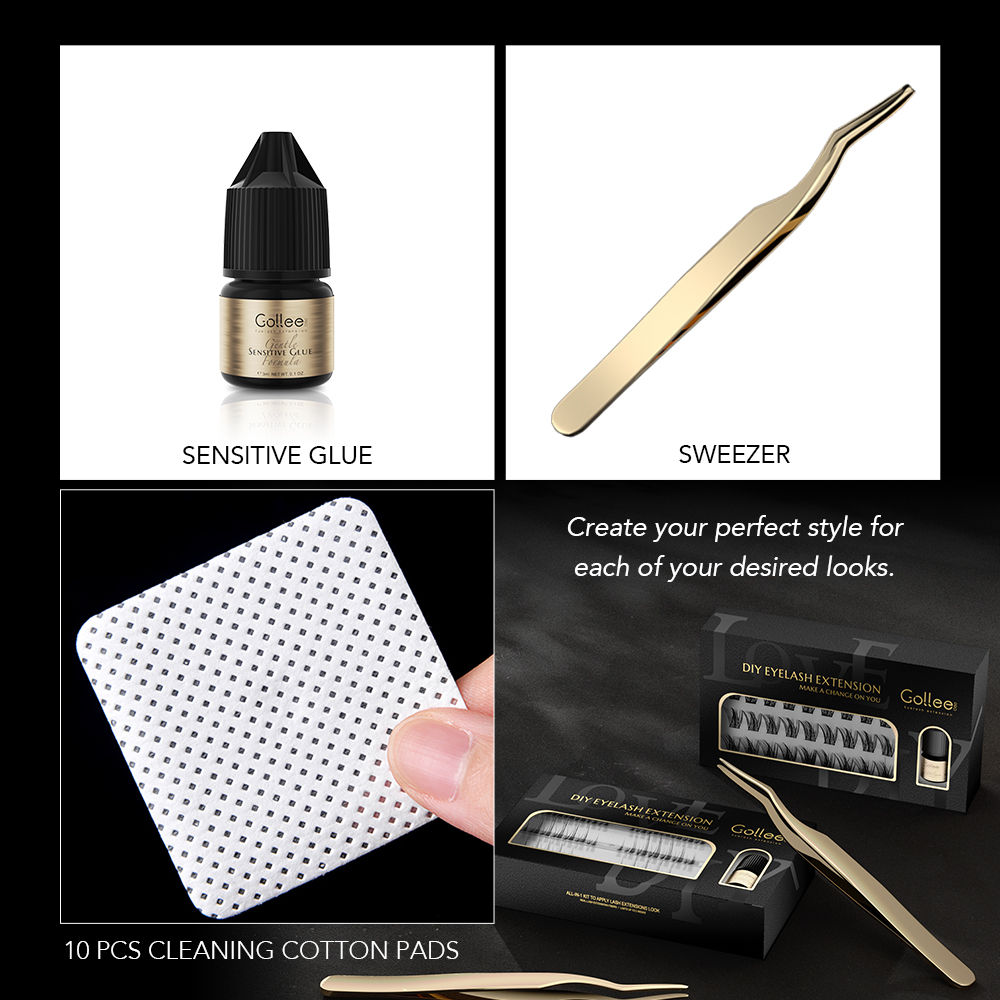 Eyelash Extension Open Eye - Gollee bricolage Extension de cils boîte-cadeau