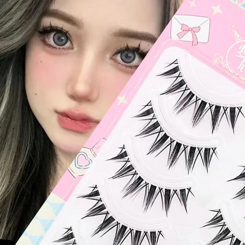 5 paires de faux cils Manga en - Eyelash Extension Douyin avis et prix