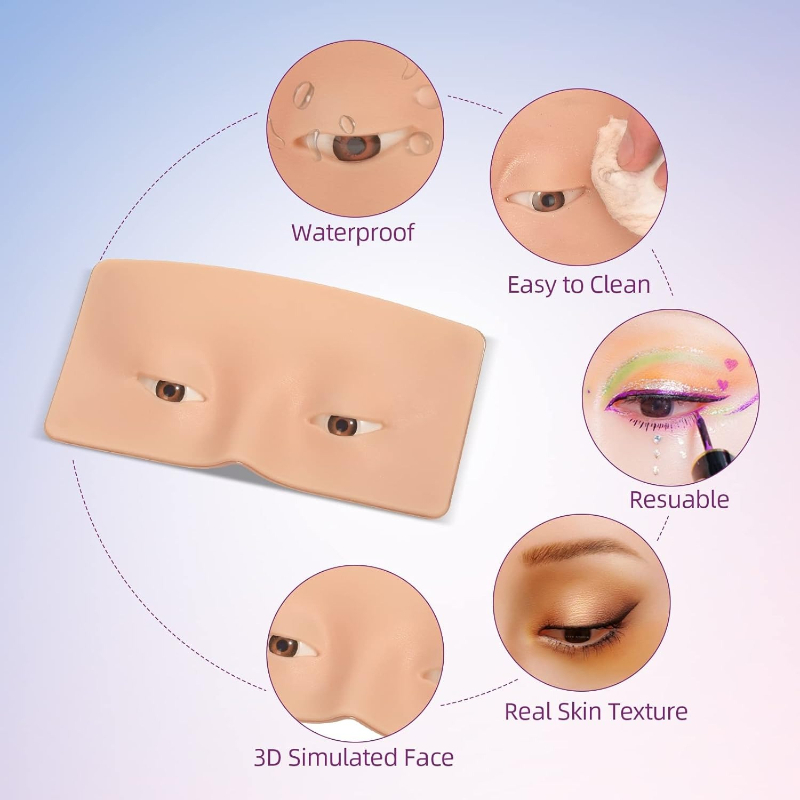 Planche d'entraînement au maqu - Eyelash Extension Open Eye avis et prix