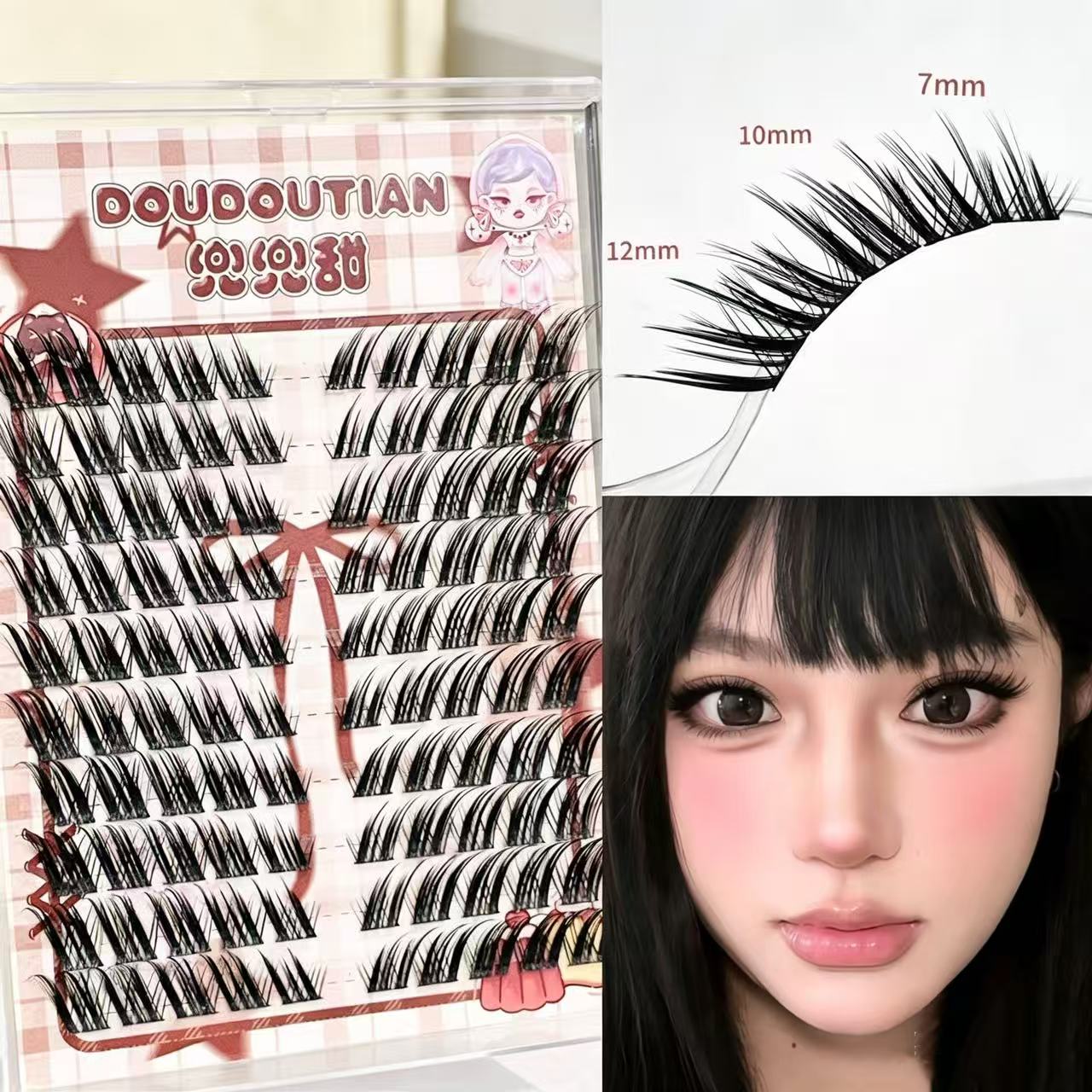 Cils ailés style renard Doudou - Eyelash Extension Douyin avis et prix